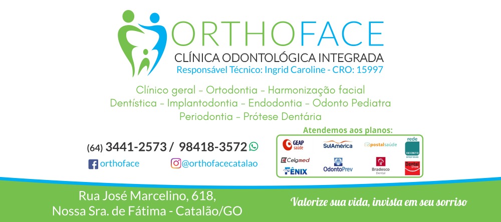 banner ORTHO FACE CLÍNICA ODONTOLÓGICA INTEGRADA