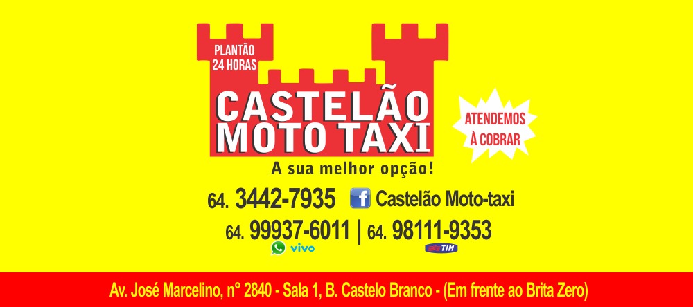 banner CASTELÃO MOTO TÁXI