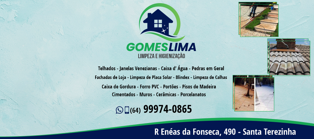 banner GOMES LIMA - LIMPEZA E HIGIENIZAÇÃO 