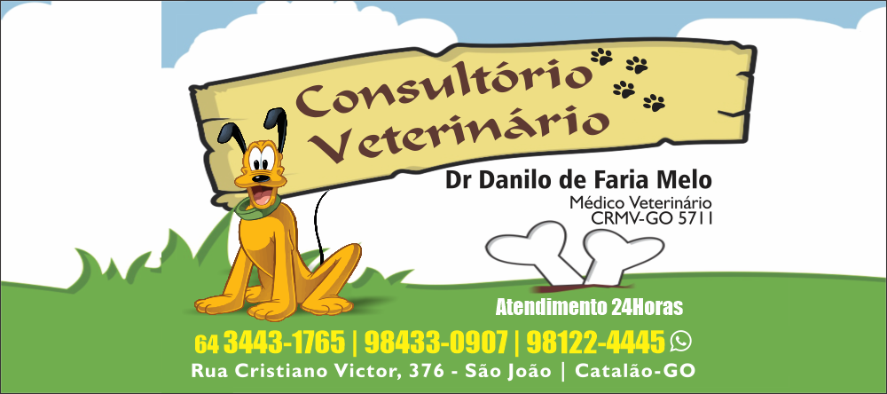 banner CONSULTÓRIO VETERINÁRIO - DR DANILO DE FARIA MELO