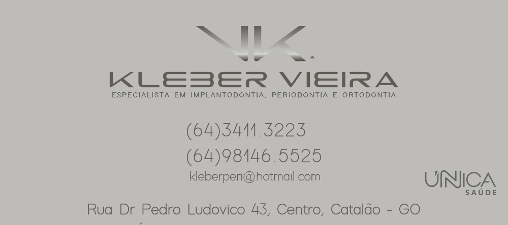 banner ÚNICA SAÚDE DR KLEBER ANTÔNIO VIEIRA