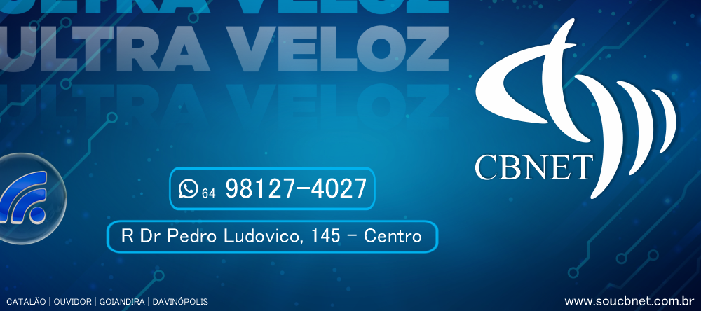 banner CBNET FIBRA ÓTICA