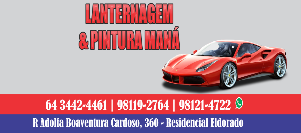 banner LANTERNAGEM E PINTURA MANÁ