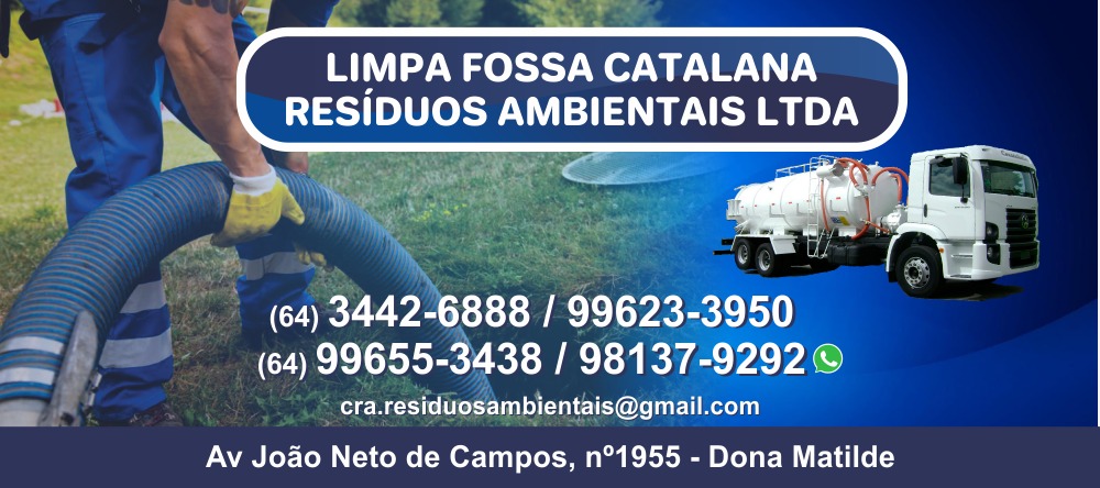 banner LIMPA FOSSA CATALANA RESÍDUOS AMBIENTAIS LTDA