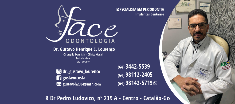 banner DR GUSTAVO HENRIQUE FACE ODONTOLOGIA 